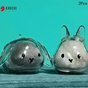 Hộp Bảo Quản Tóc Thỏ Mặt Dây Chuyền Móc Khóa Tóc Thú Cưng Hộp Lưu Niệm Thú Cưng Hộp Bộ Sưu Tập Tưởng Niệm Túi Mặt Dây Chuyền DIY Trang Trí Quà Tặng VN