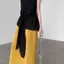 Áo Vest không tay xoắn màu xanh Pháp có dây buộc eo hẹp Tính khí nhẹ nhàng Trưởng thành Dopamine Mùa hè Slimer Look Top