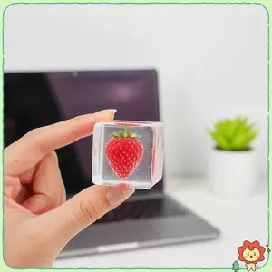 Cube Bóp Bóng Trong Suốt Dâu Tây Đồ Chơi Giảm Căng Thẳng Khối Mềm Đồ Chơi Fidget Cho Trẻ Em Người Lớn Lo Âu Giảm Lo Âu Đảng Ủng Hộ