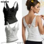 NICOLOO Angel Wings Cami, Dây đeo Spaghetti buộc dây lưng Gothic Tank Top, Thời trang phía trước Slim Fit Crop Chiều dài Màu trơn Slim Fit Camisole Alt Dạo phố