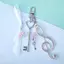 JRP Đơn Giản Nơ Note Móc Khóa Túi Sáng Tạo Mặt Dây Chuyền Thích Hợp Cho Những Người Hâm Mộ Âm Nhạc Hiện Nay Tinh Tế Bapa Phụ Kiện Trang Trí JRP
