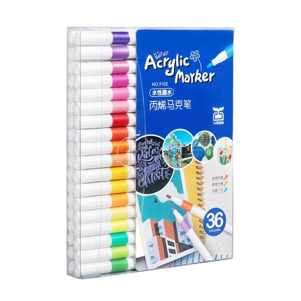 Bộ bút màu nước acrylic 12/24/36/48/60/80 nhanh khô, dùng cho học sinh và văn phòng