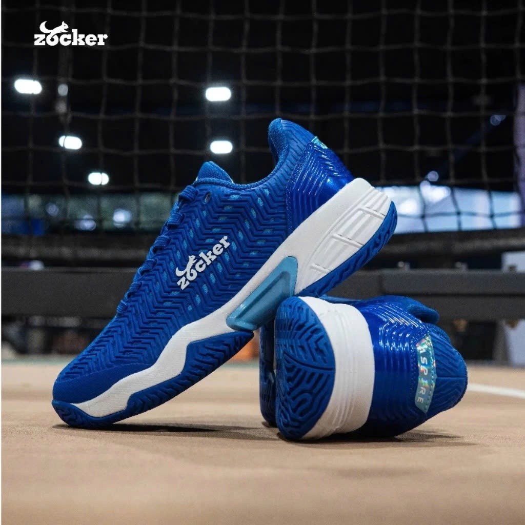 [CHÍNH HÃNG]GIÀY PICKLEBALL ZOCKER ASPIRE – ĐỈNH CAO BÁM SÂN & BẢO VỆ KHỚP GỐI