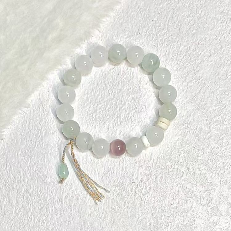 Vòng tay nữ phong cách Trung Quốc cổ điển với đá opal và hạt đá đẹp mắt