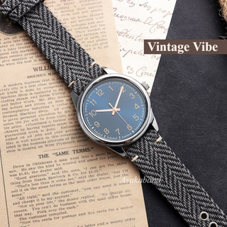 Vintage Nylon Da Đồng Hồ Dây Đeo 18mm 20mm 22mm Retro Phát Hành Nhanh Da Bò Dây Đồng Hồ Anh Pháp Cổ Điển Nâu Xanh Đỏ Quà Tặng Giáng Sinh Vòng Tay Nam Nữ