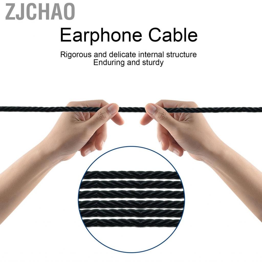 Zjchao Cáp mở rộng tai nghe 3.5 mm Hi Fi Audio Aux tương thích với IE100 IE400 IE500 Pro Tai nghe