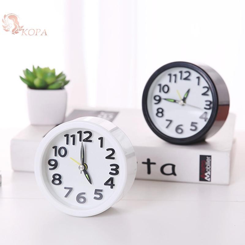 KOPA Vuông Tròn Đồng Hồ Báo Thức Nhỏ Im Lặng Bàn Đồng Hồ Báo Thức Thức Dậy Đồng Hồ Chạy Bằng Pin Đồng Hồ Báo Thức Di Động VN