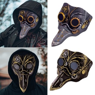 Mặt nạ bác sĩ bệnh dịch hạch - Đạo cụ cosplay Halloween và trang phục Steampunk
