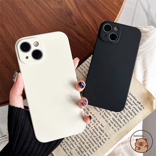 Dành cho iQOO Neo 10 Z10 Turbo Pro Plus Z10x iQOONeo10ProPlus iQOOZ10Turbo Ốp Điện Thoại Đơn Giản Đen Trắng Màu Trơn Kinh Doanh Mờ Cạnh Thẳng Vỏ Mềm