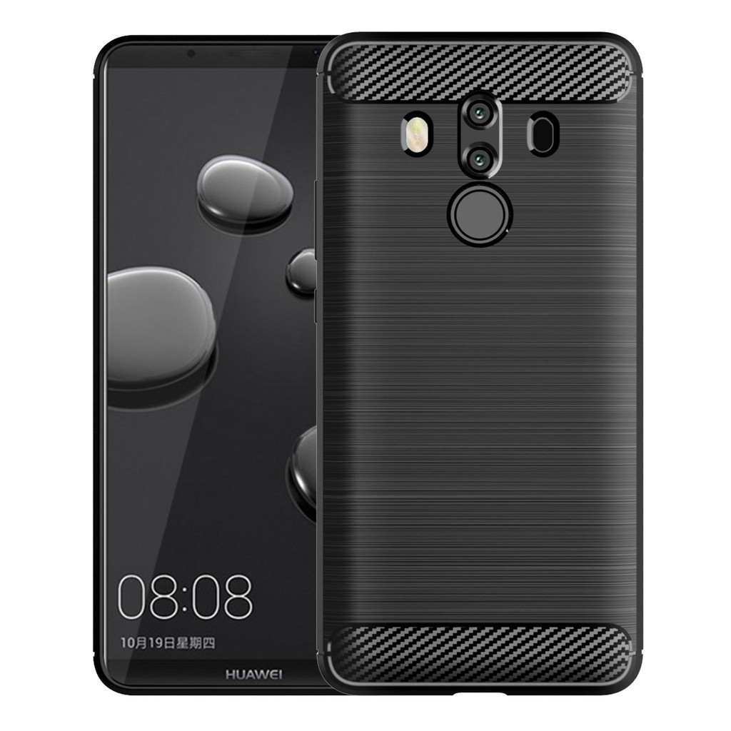 Ốp điện thoại TPU dễ thương Huawei Mate 10 Pro Armor bằng sợi Carbon Ốp điện thoại silicon mềm Huawei Mate10 10Pro