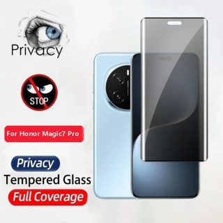 Bề mặt cong cường lực cho Honor X9C X9a X9b 5G 9H Kính chống gián điệp cho Honor Magic 7 Pro / 7 Lite / 7 Rsr Bảo vệ 2 trong 1 Kính cường lực phía trước + Bảo vệ Camera Chống trầy xước