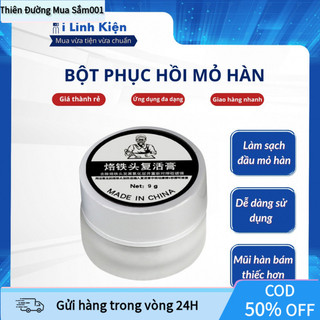 Bột Phục Hồi Mỏ Hàn Thiếc 9g Với Nhiệt Độ Nóng Chảy 183°C Và Nhiệt Độ Hoạt Động 350°C, Công Dụng Làm Sạch, Đảm Bảo Chất