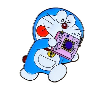 4 Cái / bộ Hoạt Hình Doremon Ngoại Vi Thổ Cẩm Tinker Chuông Kim Loại Huy Hiệu Dễ Thương Schoolbag Trang Trí