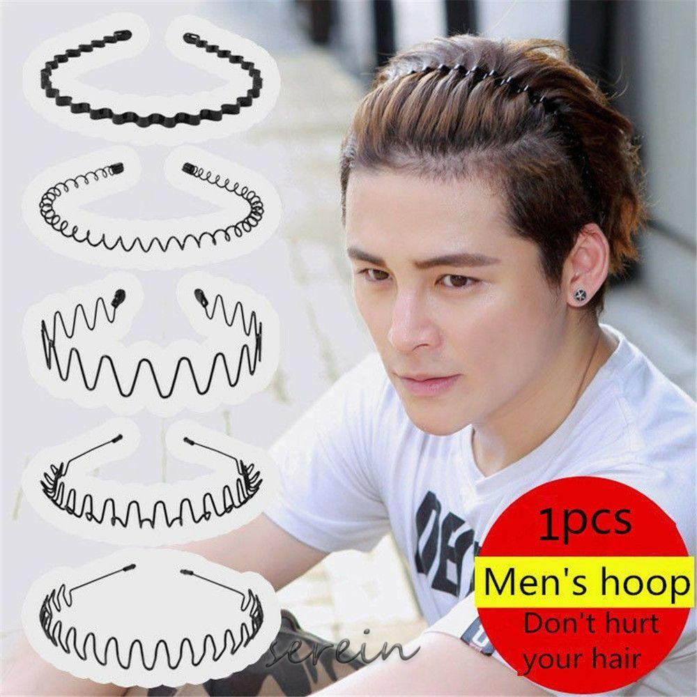 SEREIN Băng đô kim loại thể thao Bán chạy Băng đô lượn sóng phong cách Alice Unisex