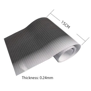 Tấm che nắng ô tô NOOKSTORY, Miếng dán kính chắn gió lưới màu đen 1M, Tấm che nắng phía trước chống tia cực tím đục lỗ Cửa sổ Vinyl Tint Film Trang trí xe