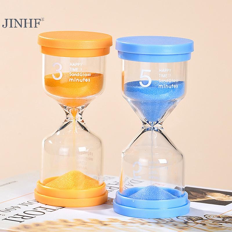 JINHF 1PC 3 / 5 / 10 / 15 / 30 Phút Cát Nhiều Màu Sắc Trẻ Em Kid Quà Tặng Cát Hẹn Giờ Kính Trang Trí Nhà Cửa Đồng Hồ Cát HOT