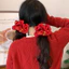 Băng đô Rongbuk Giáng sinh thiết kế cây bông tuyết dập nóng, dây buộc tóc co giãn cho nữ và bé gái, màu vàng-xanh-đỏ