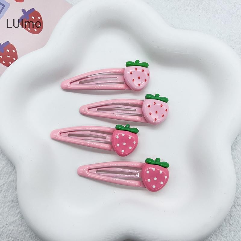 LUImo - 2 Chiếc Kẹp Tóc Màu Hồng Dễ Thương Cho Bé Gái