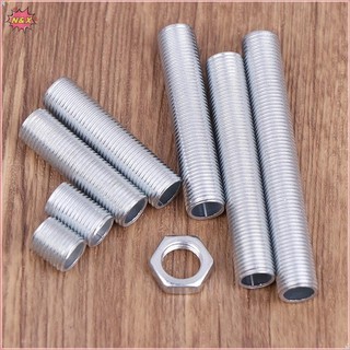N & X 10 Cái M10 Ống Răng Kim Loại Rỗng Ren Ống Vít Đai Ốc Mũ Đèn Chùm Mạ Kẽm Kết Nối Thanh Đế Cố Định.
