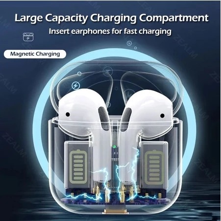 Tai nghe không dây tai Pro4 Bluetooth 5.0, điều chỉnh âm lượng điều khiển bằng cảm ứng, cuộc gọi thoại rõ ràng, tương thích với điện thoại thông minh Android và Xiaomi