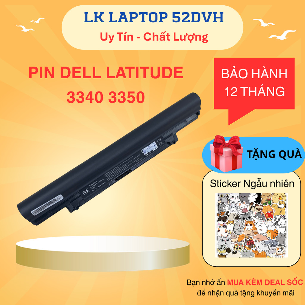 Pin Laptop Dell Latitude 3340 3350 YFDF9 -  Zin 6 CELL