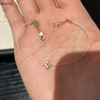 Misa Đơn Giản Hợp Thời Trang Tính Khí Vòng Tay Chữ Thập Cho Nữ Bé Gái Thời Trang Đa Năng Mỏng Có Thể Điều Chỉnh Vòng Tay Trang Sức Phụ Kiện Quà Tặng
