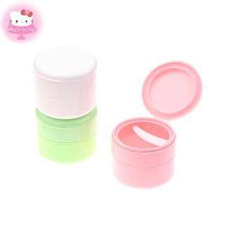 Moonlights 100 / 150g Flip Cover Có Thìa Chai Đổ Lại Rỗng Trang Điểm Lọ Nồi Du Lịch Mặt Kem Dưỡng Da Mỹ Phẩm Cotton Pad Hộp Đựng EN