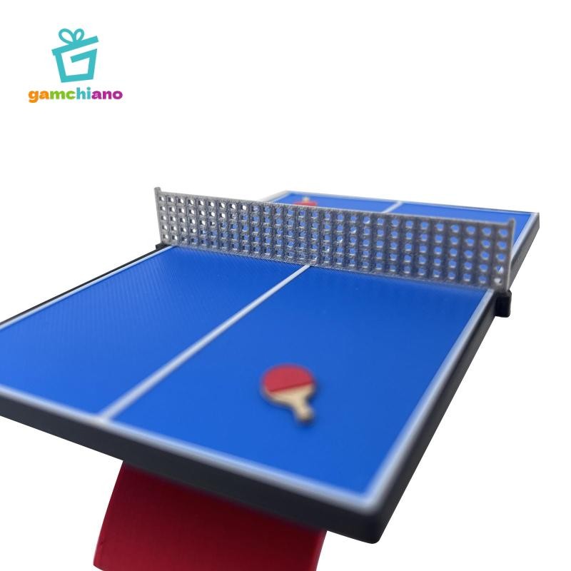 Gamchiano Tỉ Lệ 1: 12 Thu Nhỏ Bàn Bóng Bàn Mô Hình Bàn Cát Bố Trí Trang Trí
