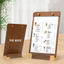 FUHUIOT Gỗ Quả óc chó Clipboard, Giá đỡ bảng có thể tháo rời ngang / dọc, Đế chống trượt đa chức năng A4 / A5 Menu Tờ rơi Giấy đứng văn phòng