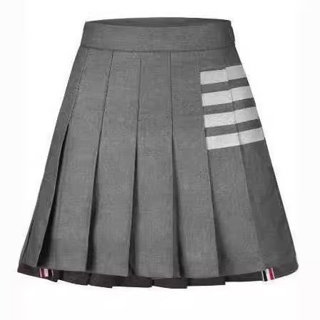 thombrowne Cyndi Wang Same Style Set1840Front Short Back Long Four-Bar Pleated Skirt