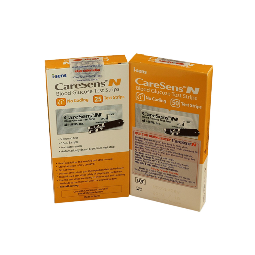 Máy Đo Đường Huyết CareSens N [Chính Hãng Hàn Quốc] trọn bộ kèm que thử + kim chích máu