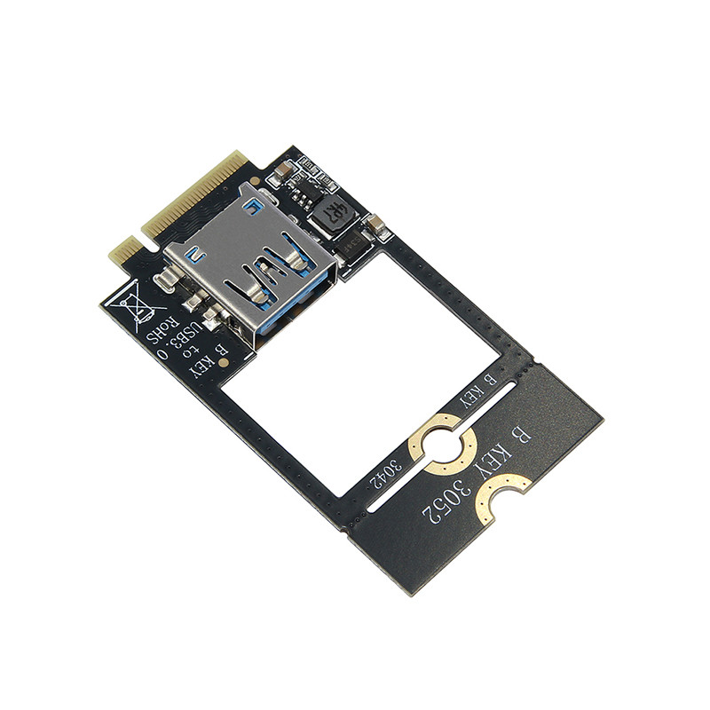 JMT M.2 B Key WWAN 4G Khe cắm thẻ mạng sang USB 3.0 / Type C / Thẻ chuyển đổi giao diện TF kép cho M.2 B Key 3042 3052