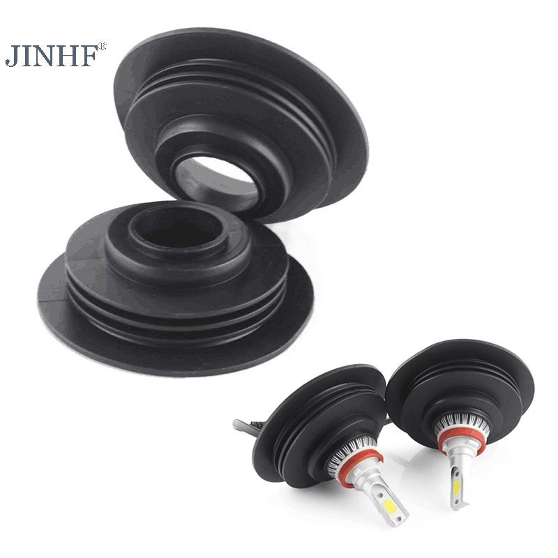 JINHF 1 Chiếc Đèn Pha LED Ô Tô Cao Su Bụi Niêm Phong Nắp Cho H1 H7 H8 H9 H11 Nóng