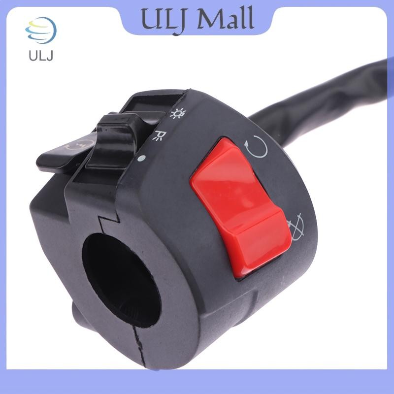 Công tắc thanh tay cầm xe máy đa năng ULJ có đèn pha báo rẽ còi còi Choke Bộ điều khiển tay cầm khởi động bằng điện.