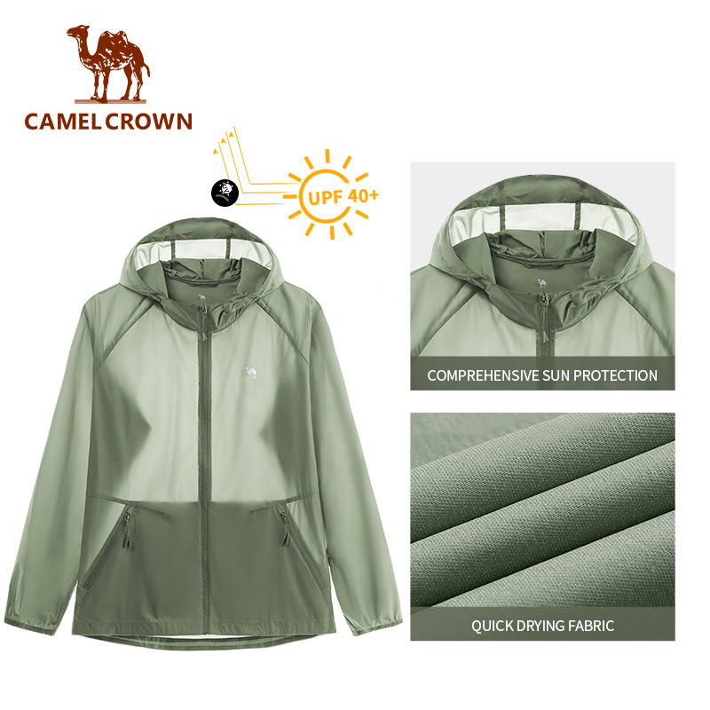 Áo khoác CAMEL CROWN chống nắng và tia UV thoáng khí thời trang mùa hè cho nam và nữ