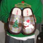 XIXITIAO Dép cotton nữ cho phòng ngủ mùa đông, hình chó cây thông Noel, giữ ấm sáng tạo