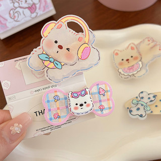 Kẹp Tóc Cho Bé Gái Hình Dễ Thương, Mỏ Vịt Và Trái Tim Phù Hợp Với Mũ Nón