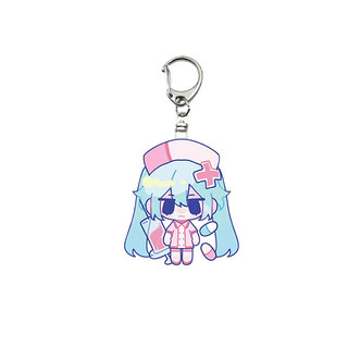 Hatsune Miku Anime Women Keychain Men Kawaii Cartoon Key Chain Bags Keyring Pendnat Desktop Decoration Girls Friends