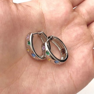 Mặt buckle tai sao zirconia màu sắc đẹp dành cho nữ với hiệu ứng ánh sáng lung linh