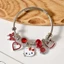 2 Cái / bộ Hello Kitty Charms Vòng Tay Dễ Thương KT Cat Lắc Tay Và Vòng Cổ Cho Nhỏ Tươi Bạn Gái Cặp Đôi Phụ Kiện
