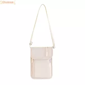 Túi đựng hộ chiếu OUSXA, Ví cổ nhiều lớp có dây đeo có thể điều chỉnh, Dây kéo trơn chống trộm Bảo vệ chống nước nhiều túi Túi đựng du lịch Du lịch
