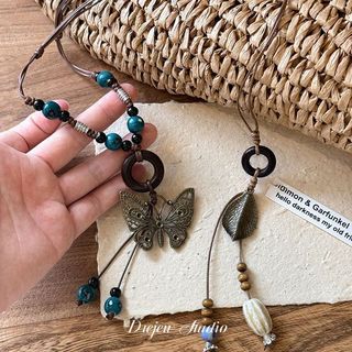 1PC Mới Trung Quốc Áo Len Dài Vòng Cổ Nữ Hai Lớp Retro Phong Cách Dân Tộc Lông Vũ Ngôi Sao Vòng Cổ