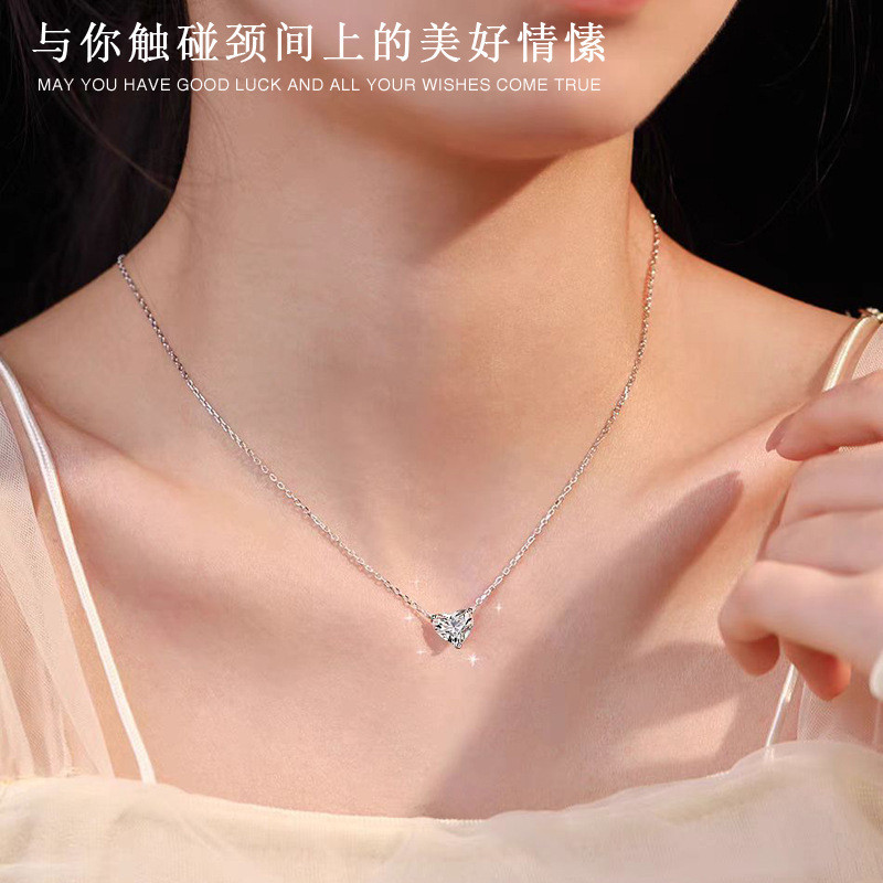 Vòng cổ trái tim lãng mạn sang trọng nhẹ nhàng phong cách Hàn Quốc