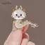 AqToCna Hoạt Hình Giả Vỏ Rồng Thổ Cẩm Cho Nữ Cung Hoàng Đạo Trung Quốc Rồng Huy Hiệu Động Vật Dễ Thương Chân Quần Áo Phụ Kiện Trang Sức Năm Mới Quà Tặng AqToCna