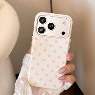 [Sheren] Ốp điện thoại chấm bi đơn giản Hàn Quốc Thích hợp cho i17 16 15 14 13 12 11 pro max Vỏ bảo vệ chống sốc