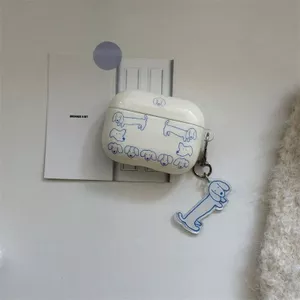 Hộp đựng tai nghe chó Dachshund có sẵn Thích hợp cho Airpodspro Thế hệ thứ 3 Vui nhộn Cá tính Sáng tạo Thích hợp cho Vỏ bảo vệ AirPods4 Bao gồm tất cả Chống @ -