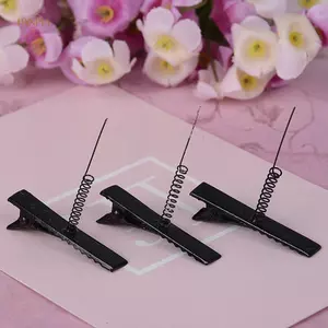 PNPIA- 10 Chiếc 4cm Bla Kim Loại Tóc Có Đầu Mùa Xuân Cá Sấu Kẹp Cho Handmade DIY Cơ Bản Đa Năng Kẹp Tóc Sáng Tạo Mũ
