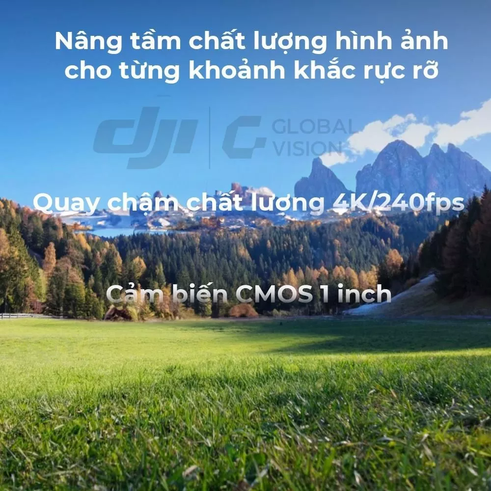 DJI Osmo Pocket 4 - Camera quay vlog bỏ túi nhỏ gọn, cảm biến 1-inch CMOS, quay 4K/240fps, bộ nhớ trong 107GB