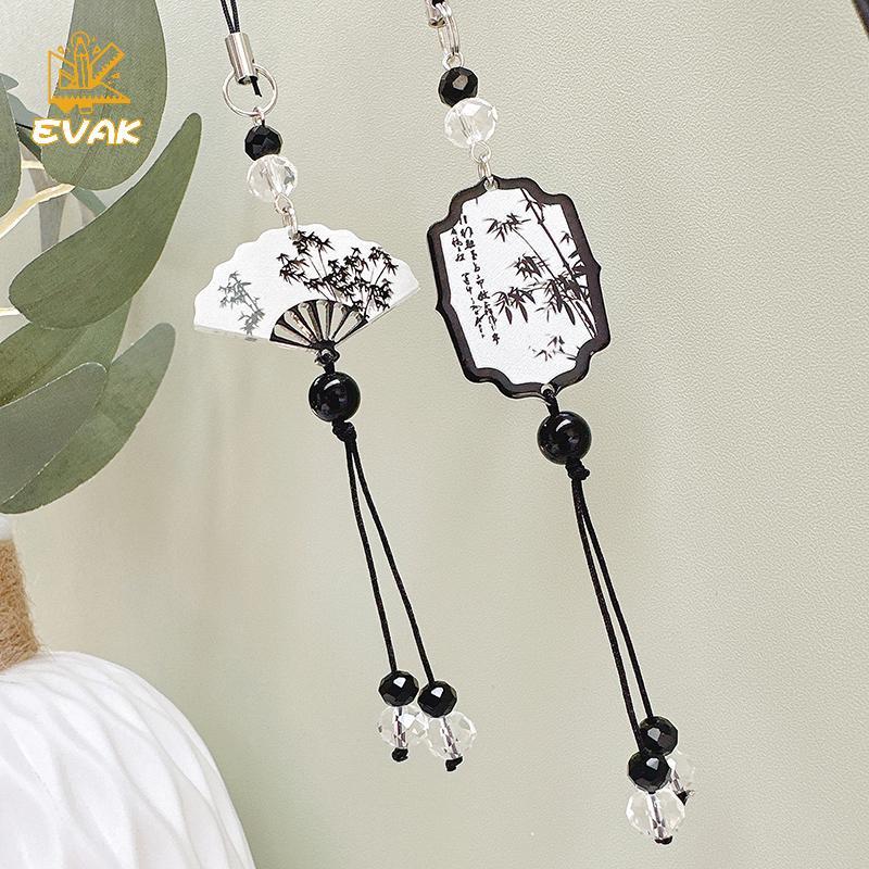 Alittlesetrtu Trung Quốc Retro Tua Rua Điện Thoại Dây Chống Mất Móc Khóa Túi Mặt Dây Chuyền Quyến Rũ Trang Sức VN