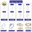 CANAMEK Dụng cụ thu nhỏ kích thước nhẫn, điều chỉnh vòng lò xo xoắn ốc, giảm kích cỡ vô hình cho nhẫn cưới CSF